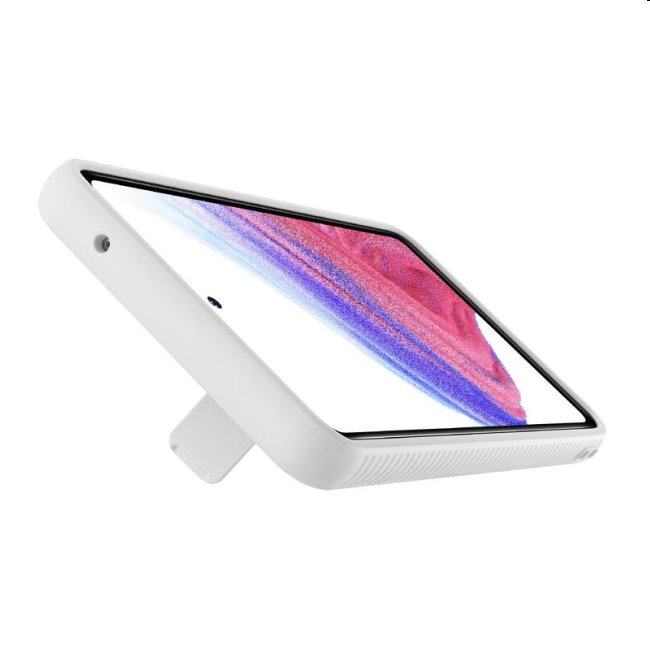 Tok Protective állványing Cover for Samsung Galaxy A53 5G, fehér Tok Protective állványing Cover for Samsung Galaxy A53 5G, fehér
