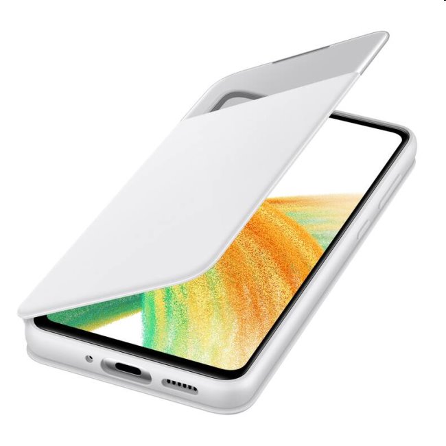 S View Cover tok Samsung Galaxy A33 5G számára, fehér