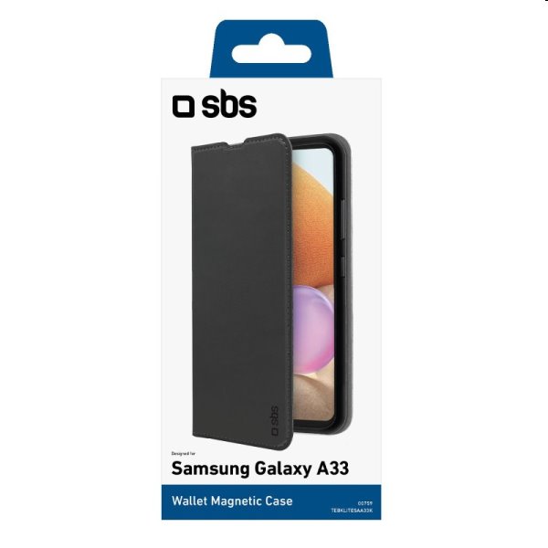 Tok SBS Book Wallet Lite for Samsung Galaxy A33, fekete