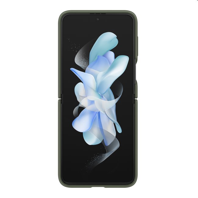 Tok Silicone Cover ujjtartóval for Samsung Galaxy Z Flip4, khaki