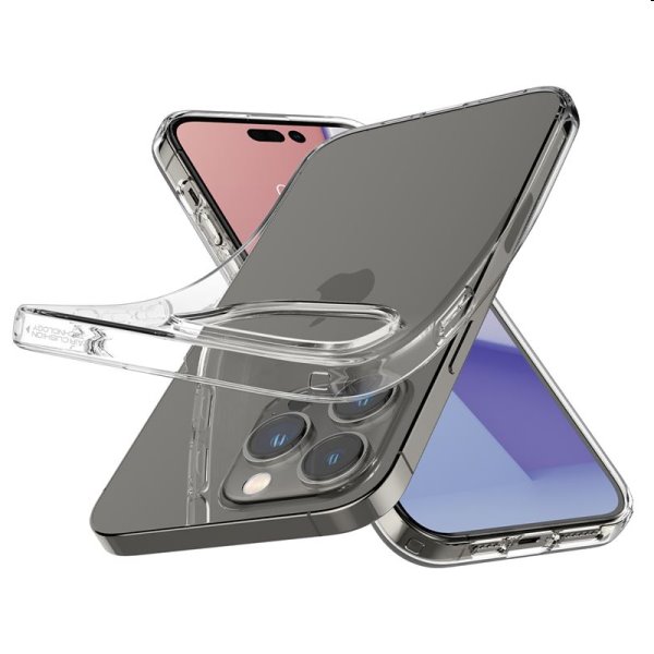 Tok Spigen Liquid Crystal Glitter for Apple iPhone 14 Pro Max, átlátszó