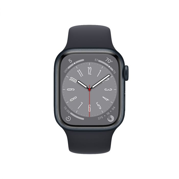 Apple Watch Series 8 GPS 41mm Midnight Aluminium Tok Midnight Sportszíjjal