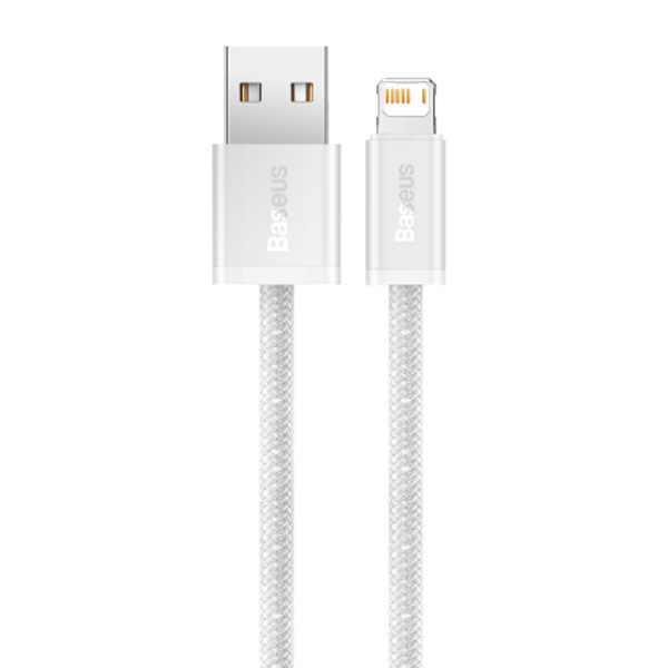 Baseus töltő adatkábel USB/Lightning 2m, fehér Baseus töltő adatkábel USB/Lightning 2m, fehér