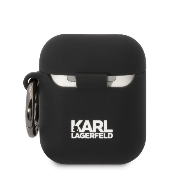 Karl Lagerfeld and Choupette szilikontok Apple Airpods 1/2 számára, fekete