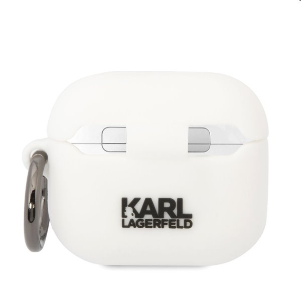 Karl Lagerfeld and Choupette szilikontok for Apple Airpods 3, fehér