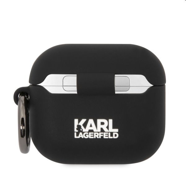 Karl Lagerfeld and Choupette szilikontok Apple Airpods 3 számára, fekete