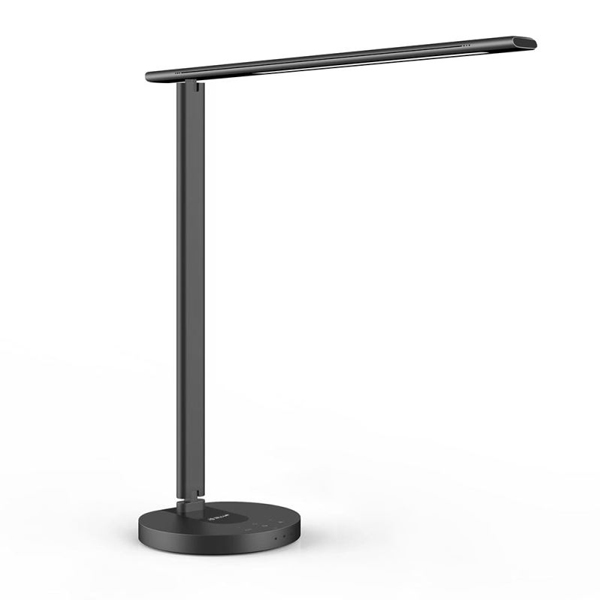 Tellur Smart Light WiFi asztali lámpa töltővel, fekete