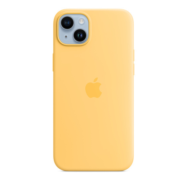 Apple iPhone 14 Plus Silicone Case with MagSafe, sunglow Apple iPhone 14 Plus Silicone Case with MagSafe, sunglow