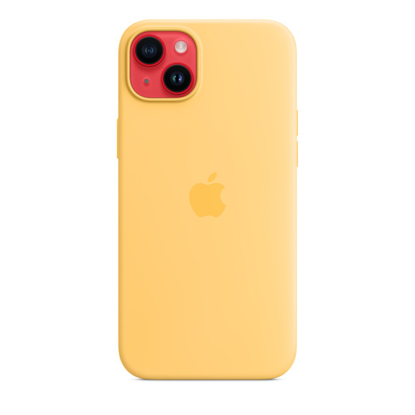 Apple iPhone 14 Plus Silicone Case with MagSafe, sunglow Apple iPhone 14 Plus Silicone Case with MagSafe, sunglow