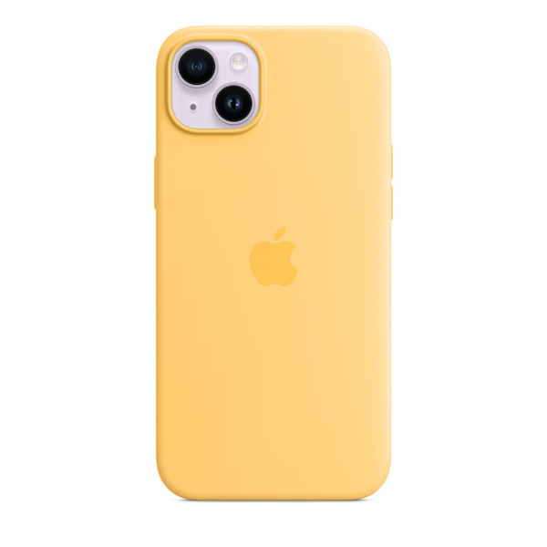 Apple iPhone 14 Plus Silicone Case with MagSafe, sunglow Apple iPhone 14 Plus Silicone Case with MagSafe, sunglow