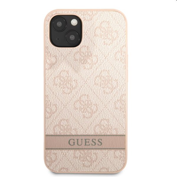 Guess PU 4G Stripe tok Apple iPhone 13 mini számára, rózsaszín
