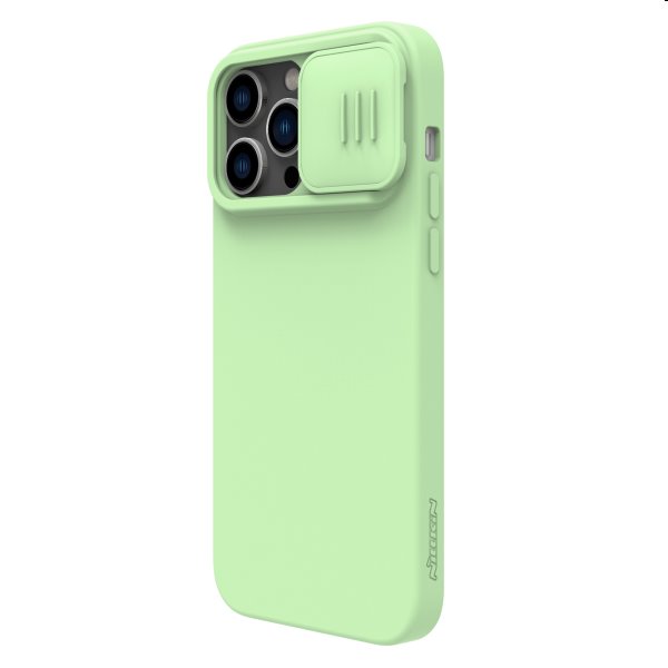 Nillkin CamShield Silky hátlapi szilikontok for Apple iPhone 14 Pro, zöld