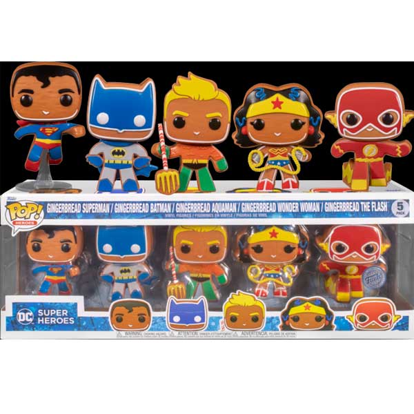POP! 5 Pack DC Heroes Gingerbread (DC) Special Kiadás POP! 5 Pack DC Heroes Gingerbread (DC) Special Kiadás