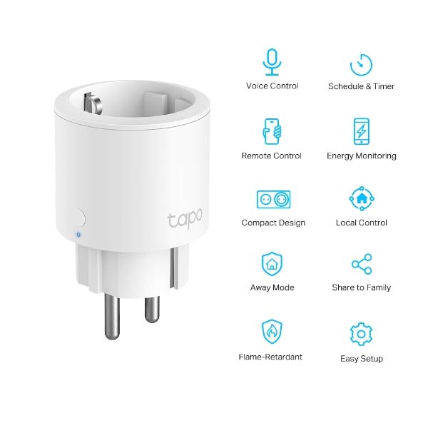 TP-ink Tapo P115 okos mini Wi-Fi aljzat energiafogyasztás méréssel TP-ink Tapo P115 okos mini Wi-Fi aljzat energiafogyasztás méréssel