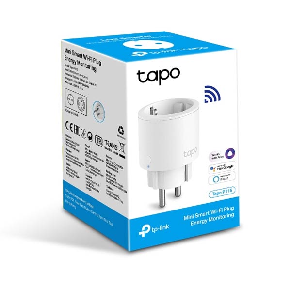 TP-ink Tapo P115 okos mini Wi-Fi aljzat energiafogyasztás méréssel