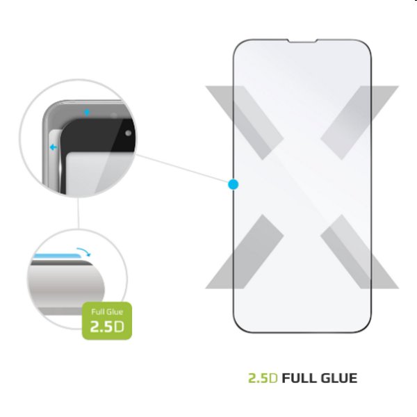 FIXED Full-Cover Edzett védőüveg for Apple iPhone 13 Pro Max, fekete