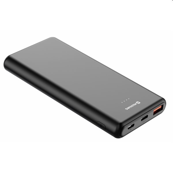 Swissten Power Line Powerbank 10 000 mAh 20W, PD, fekete Swissten Power Line Powerbank 10 000 mAh 20W, PD, fekete