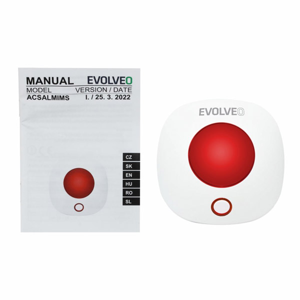 Evolveo Alarmex Pro, Vezeték nélküli beltéri sziréna Evolveo Alarmex Pro, Vezeték nélküli beltéri sziréna