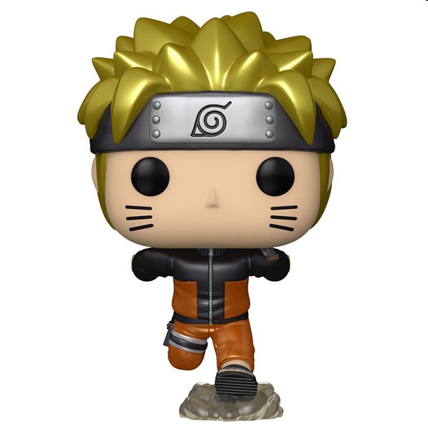 Funko POP! & Tee Póló (méret L) és Figura készlet Naruto Running (Metallic) (Naruto)