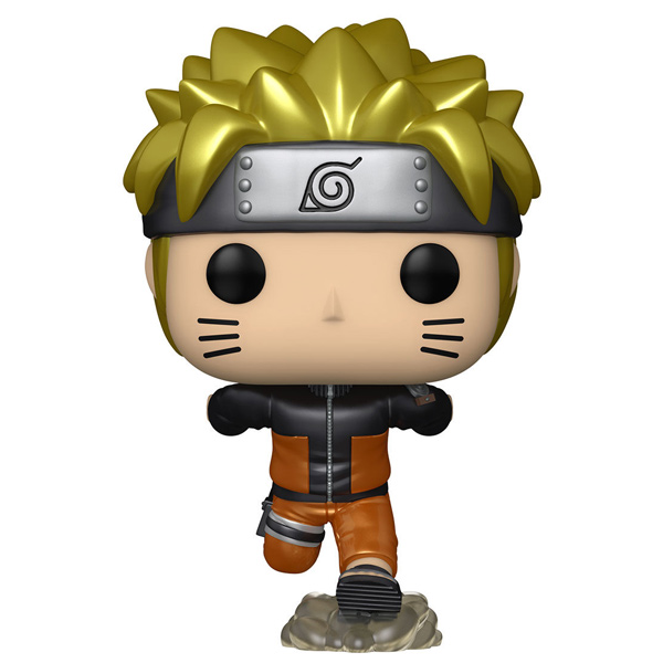 Funko POP! & Tee Póló (méret S) és Figura készlet Naruto Running (Metallic) (Naruto)