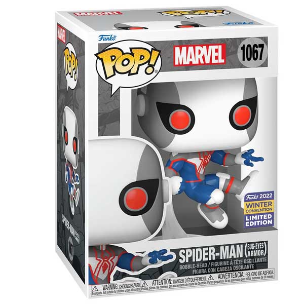 POP! Spider Man Bug Eyes Armor (Marvel) 2022 Winter Convention Limitált Kiadás