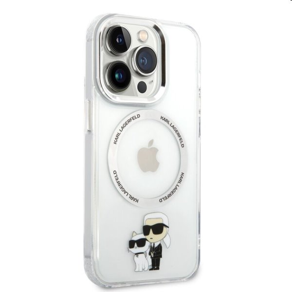 Tok Karl Lagerfeld MagSafe IML Karl and Choupette NFT for Apple iPhone 14 Pro, átlátszó Tok Karl Lagerfeld MagSafe IML Karl and Choupette NFT for Apple iPhone 14 Pro, átlátszó
