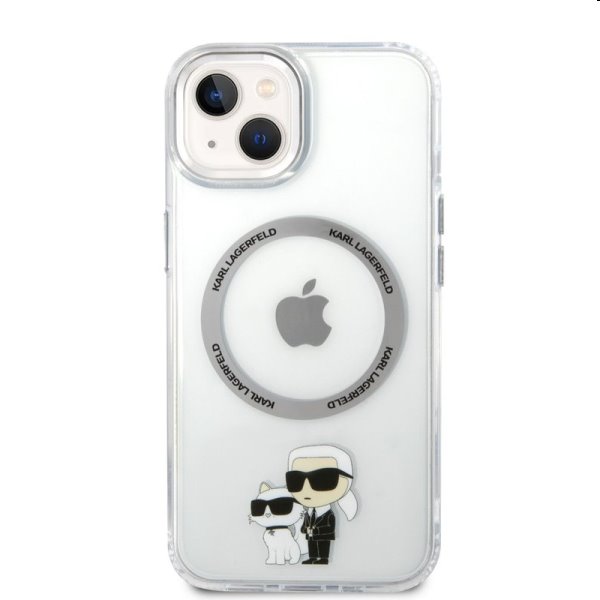 Tok Karl Lagerfeld MagSafe IML Karl and Choupette NFT for Apple iPhone 14, átlátszó