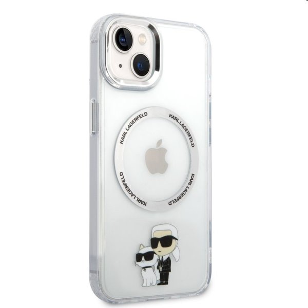 Tok Karl Lagerfeld MagSafe IML Karl and Choupette NFT for Apple iPhone 14, átlátszó Tok Karl Lagerfeld MagSafe IML Karl and Choupette NFT for Apple iPhone 14, átlátszó