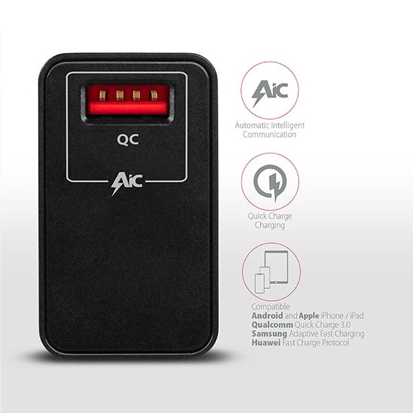 AXAGON ACU-QC19 hálózati adapter 1x QC3.0/AFC/FCP/SMART, 19 W, fekete