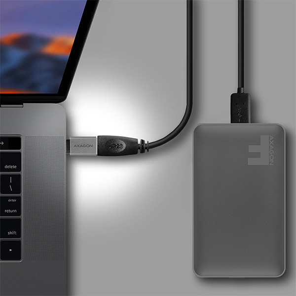 AXAGON RUCM-AFA USB 3.0 Type-C Male / Type-A Female ALU AXAGON RUCM-AFA USB 3.0 Type-C Male / Type-A Female ALU