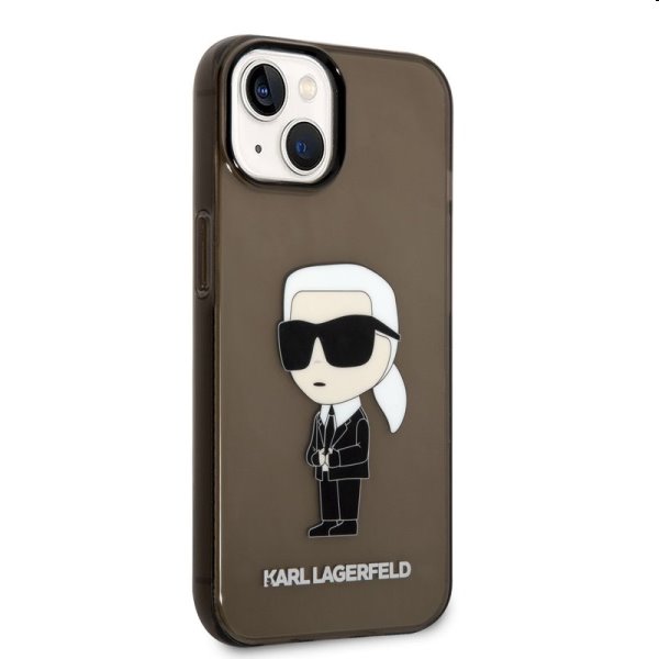 Tok Karl Lagerfeld IML Ikonik NFT for Apple iPhone 14 Plus, fekete