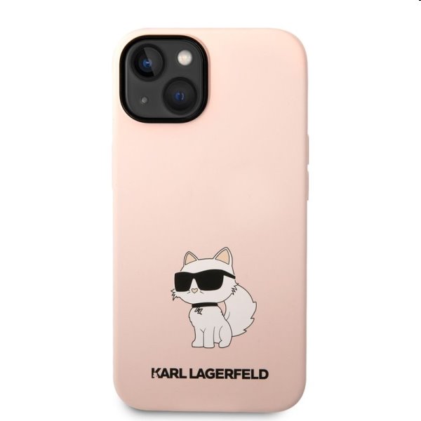 Hátlapi tok Karl Lagerfeld Liquid Silicone Choupette NFT for Apple iPhone 14 Plus, rózsaszín