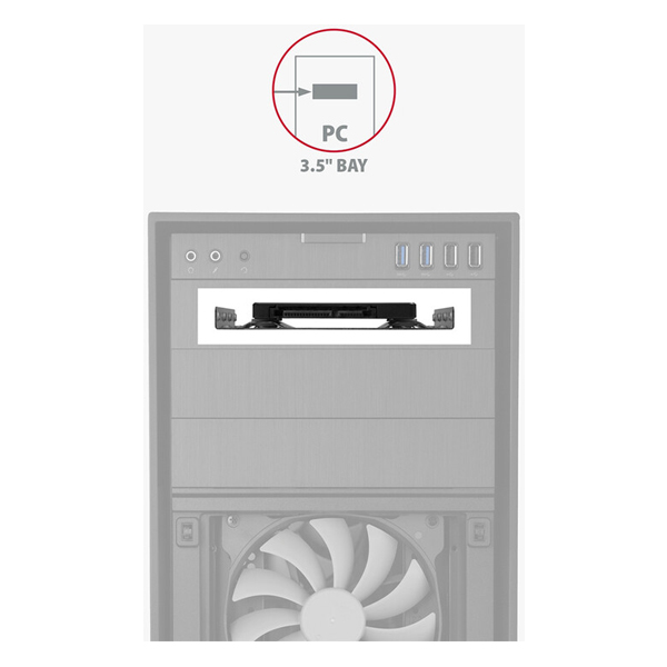 AXAGON RHD-125S redukció 1x 2.5" HDD-ről a 3.5" pozícióra AXAGON RHD-125S redukció 1x 2.5" HDD-ről a 3.5" pozícióra