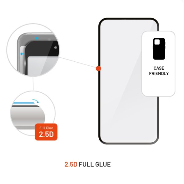 FIXED Armor prémium edzett védőüveg for Apple iPhone 14 Pro, fekete