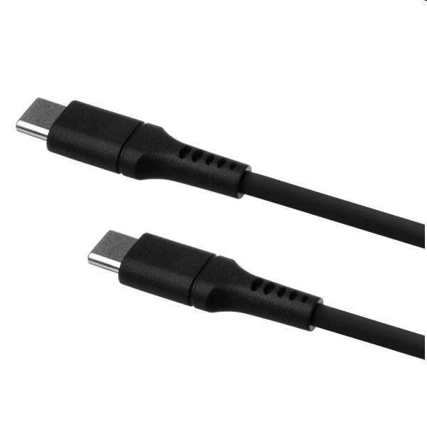 FIXED Adat- és töltőkábel USB-C/USB-C, PD, 0,5 m, fekete