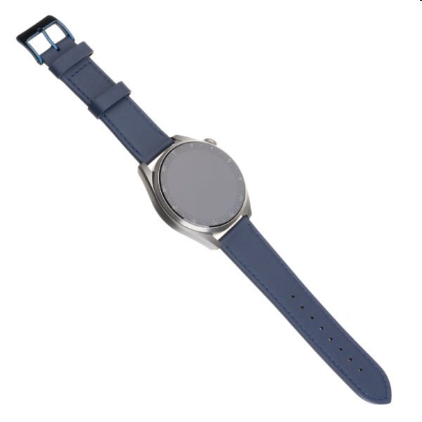 FIXED bőrszíj Quick Release 20 mm szélességgel for smartwatch, kék