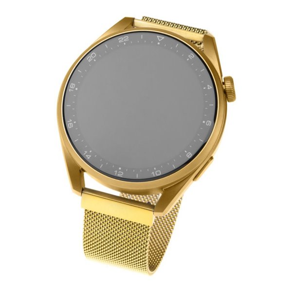 FIXED Mesh Rozsdamentes acél szíj for Smartwatch 22 mm, arany