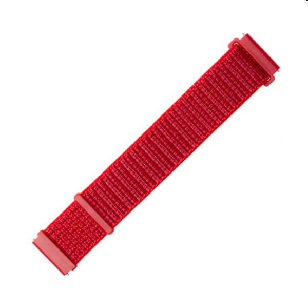 FIXED Nylon szíj for Smartwatch 22 mm, piros