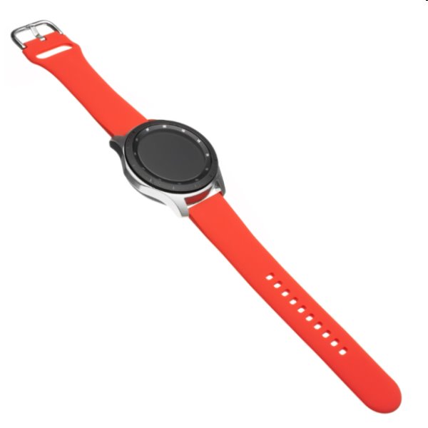 FIXED szilikonszíj Quick Release 22 mm szélességgel for smartwatch, piros