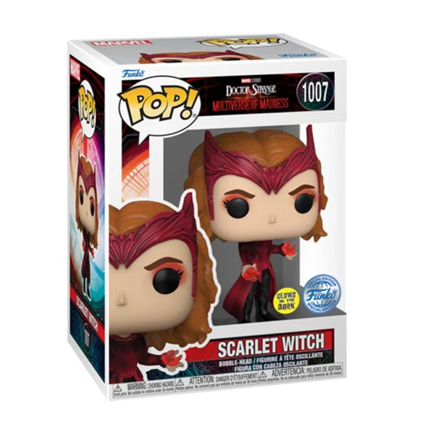 POP! Dr. Strange in the Multiverse of Madness: Scarlet Witch (Marvel) Glows in The Dark (Special Kiadás) figura