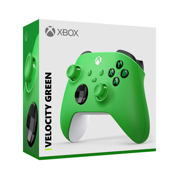 Microsoft Xbox vezeték nélküli kontroller, velocity zöld kivitel