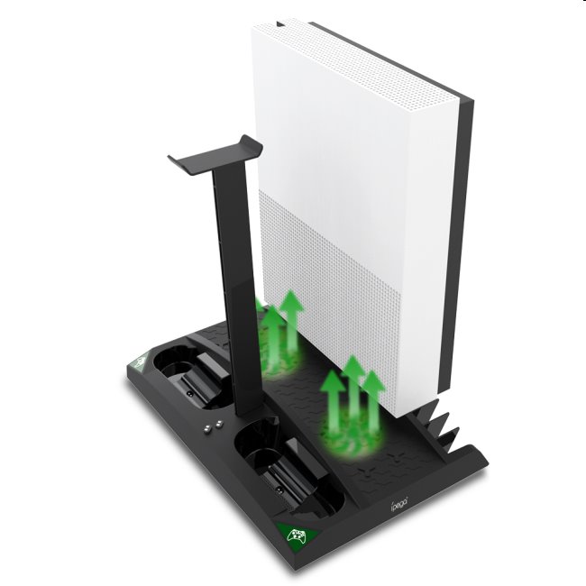iPega XB007 dokkolóállomás Xbox One, One S és One X, Vezeték nélküli vezérlő és fejhallgató számára iPega XB007 dokkolóállomás Xbox One, One S és One X, Vezeték nélküli vezérlő és fejhallgató számára