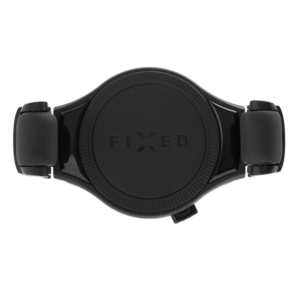 FIXED Roll Univerzális tartó a szellőzőrácsba vezeték nélküli töltéssel, fekete