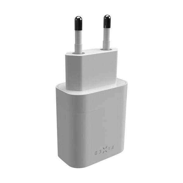 FIXED Hálózati töltő USB-C, PD, 20W, fehér