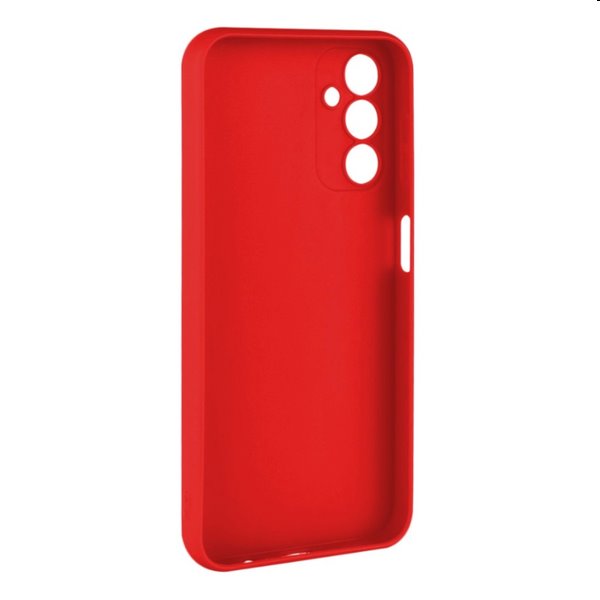 FIXED Story Gumírozott hátlapi tok Samsung Galaxy A14/A14 5G számára, piros