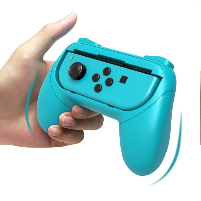 iPega gamepad Grip Nintendo Joy-Con vezérlők számára, kék/piros (2db)