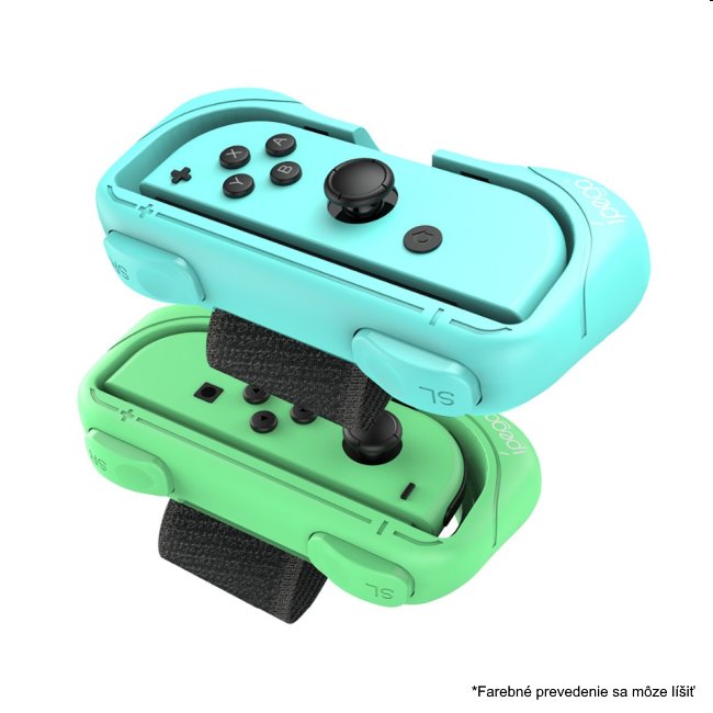 iPega Grip szíjjal Nintendo Joy-Con vezérlők számára, kék/piros (2db)