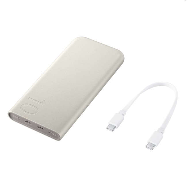 PowerBank Samsung 10000 mAh (25W), beige kivitel