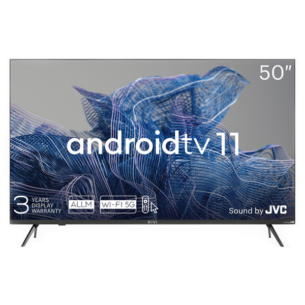 Kivi TV 50U750NB, 50" (127 cm), UHD, Android TV 11, fekete