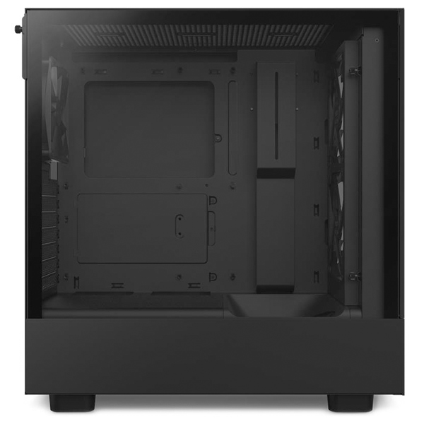 NZXT case H5 Flow RGB Kiadás / 2x120 mm fan / USB 3.0 / USB-C 3.1 / RGB / tempered glass / mesh panel / fekete